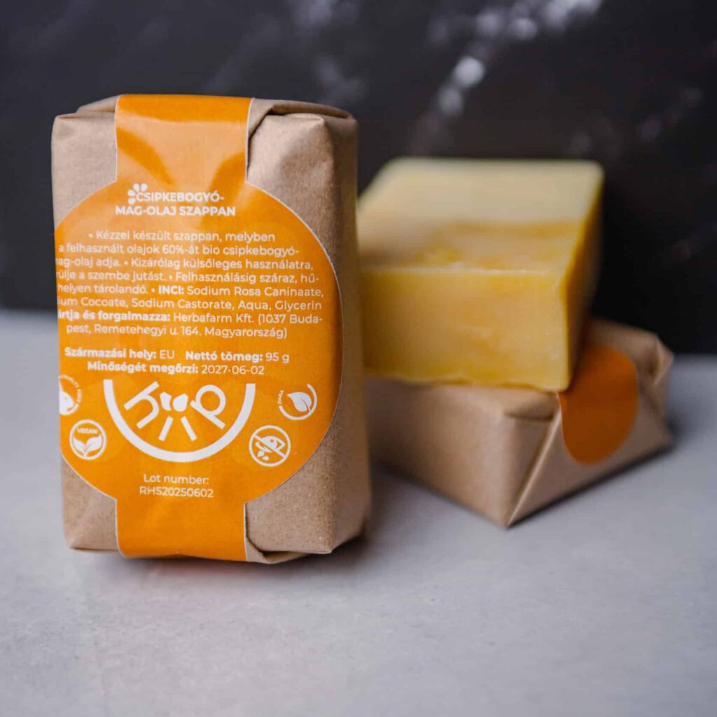 Csipkebogyómag-olaj szappan